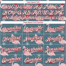 Загрузить изображение в средство просмотра галереи, Custom Teal White-Red Christmas 3D Authentic Baseball Jersey
