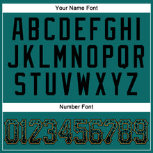 Load image into Gallery viewer, Custom Teal Black-Old Gold Authentic Drift Fashion Baseball Jersey
