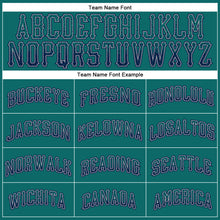 Laden Sie das Bild in den Galerie-Viewer, Custom Teal Navy-Gray Authentic Drift Fashion Baseball Jersey