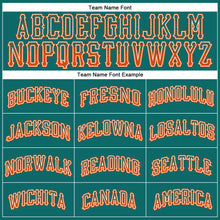 Charger l'image dans la galerie, Custom Teal Orange-White Authentic Drift Fashion Baseball Jersey