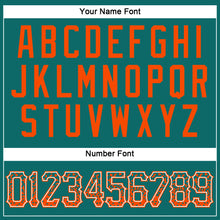 Charger l'image dans la galerie, Custom Teal Orange-White Authentic Drift Fashion Baseball Jersey