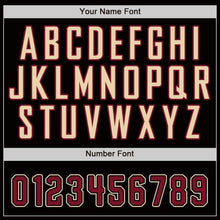 Загрузить изображение в средство просмотра галереи, Custom Black Crimson-City Cream Baseball Jersey