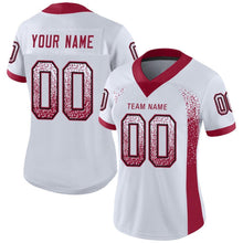 Load image into Gallery viewer, Custom White Cardinal-Black Drift Fashion Football Jersey
