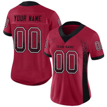 Laden Sie das Bild in den Galerie-Viewer, Custom Cardinal Black-White Drift Fashion Football Jersey