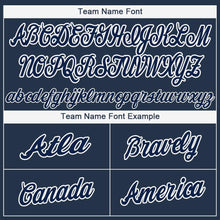 Загрузить изображение в средство просмотра галереи, Custom Navy Red-White Baseball Jersey