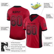 Laden Sie das Bild in den Galerie-Viewer, Custom Red Black-Gray Drift Fashion Football Jersey