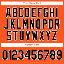 Load image into Gallery viewer, Custom Orange Black-White Baseball Jersey
