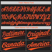 Загрузить изображение в средство просмотра галереи, Custom Black Orange Baseball Jersey