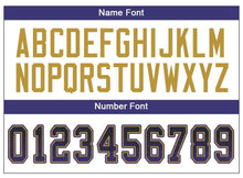 Laden Sie das Bild in den Galerie-Viewer, Custom Black Purple-Old Gold Drift Fashion Football Jersey