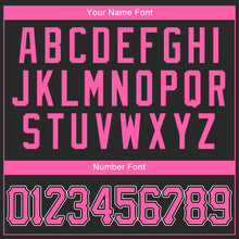 Charger l'image dans la galerie, Custom Black Pink-White Authentic Baseball Jersey