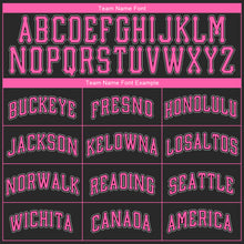 Charger l'image dans la galerie, Custom Black Pink-White Authentic Baseball Jersey