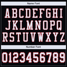 Загрузить изображение в средство просмотра галереи, Custom Black White-Red Mesh Authentic Football Jersey