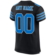 Laden Sie das Bild in den Galerie-Viewer, Custom Black Panther Blue-White Mesh Authentic Football Jersey