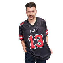 Charger l'image dans la galerie, Custom Black Red-White Mesh Authentic Football Jersey