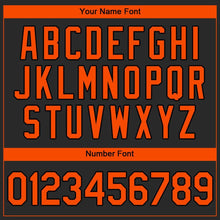 Load image into Gallery viewer, Custom Black Orange Authentic Baseball Jersey