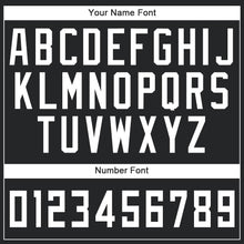 Load image into Gallery viewer, Custom Black White Round Neck Suit Basketball Jersey