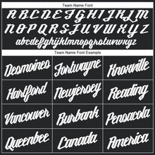 Load image into Gallery viewer, Custom Black White Round Neck Suit Basketball Jersey