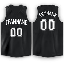 Загрузить изображение в средство просмотра галереи, Custom Black White V-Neck Basketball Jersey
