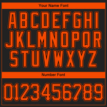 Загрузить изображение в средство просмотра галереи, Custom Black Orange Authentic Baseball Jersey