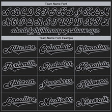 Laden Sie das Bild in den Galerie-Viewer, Custom Black Black-Gray Authentic Baseball Jersey