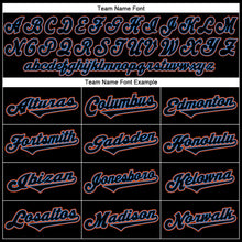 Загрузить изображение в средство просмотра галереи, Custom Black Black-Powder Blue Authentic Throwback Rib-Knit Baseball Jersey Shirt