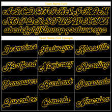 Load image into Gallery viewer, Custom Stitched Black Black-Gold Sports Pullover Sweatshirt Hoodie