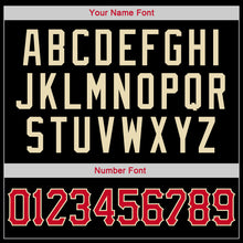 Load image into Gallery viewer, Custom Stitched Black Red-Cream Sports Pullover Sweatshirt Hoodie