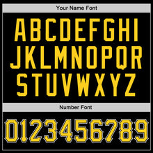 Load image into Gallery viewer, Custom Stitched Black Gold-White Sports Pullover Sweatshirt Hoodie