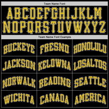 Load image into Gallery viewer, Custom Stitched Black Gold-White Sports Pullover Sweatshirt Hoodie