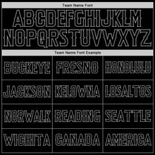 Load image into Gallery viewer, Custom Stitched Black Black-Gray Sports Pullover Sweatshirt Hoodie