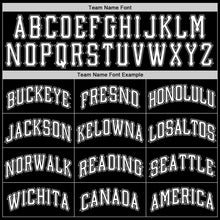 Charger l'image dans la galerie, Custom Stitched Black White-Gray Sports Pullover Sweatshirt Hoodie