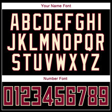 Charger l'image dans la galerie, Custom Stitched Black Crimson-Cream Sports Pullover Sweatshirt Hoodie