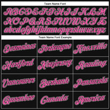 Laden Sie das Bild in den Galerie-Viewer, Custom Stitched Black Pink-White Sports Pullover Sweatshirt Hoodie