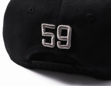 Load image into Gallery viewer, Custom Black Light Gray-White Stitched Adjustable Snapback Hat