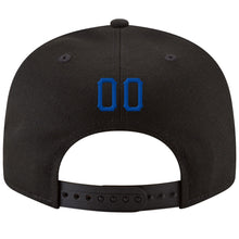 Charger l'image dans la galerie, Custom Black Royal-Gold Stitched Adjustable Snapback Hat