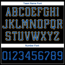 Charger l'image dans la galerie, Custom Black Royal-Gold Stitched Adjustable Snapback Hat