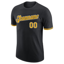 Загрузить изображение в средство просмотра галереи, Custom Black Gold-White Performance T-Shirt
