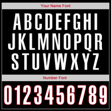 Загрузить изображение в средство просмотра галереи, Custom Black White-Red Authentic Throwback Rib-Knit Baseball Jersey Shirt