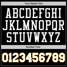 Загрузить изображение в средство просмотра галереи, Custom Black White-Gold Authentic Throwback Rib-Knit Baseball Jersey Shirt