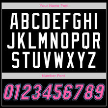 Загрузить изображение в средство просмотра галереи, Custom Black Pink-Light Blue Authentic Throwback Rib-Knit Baseball Jersey Shirt