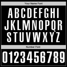 Laden Sie das Bild in den Galerie-Viewer, Custom Black White Authentic Throwback Rib-Knit Baseball Jersey Shirt