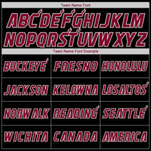 Загрузить изображение в средство просмотра галереи, Custom Black White-Maroon Authentic Throwback Rib-Knit Baseball Jersey Shirt