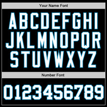 Load image into Gallery viewer, Custom Black White-Panther Blue Authentic Baseball Jersey