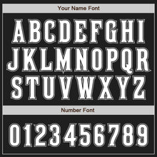 Load image into Gallery viewer, Custom Black White-Gray Authentic Two Tone Baseball Jersey