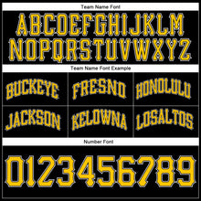 Загрузить изображение в средство просмотра галереи, Custom Black Gold-White Authentic Throwback Basketball Shorts