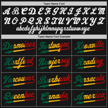 Load image into Gallery viewer, Custom Black Black-Red Authentic Split Fashion Baseball Jersey