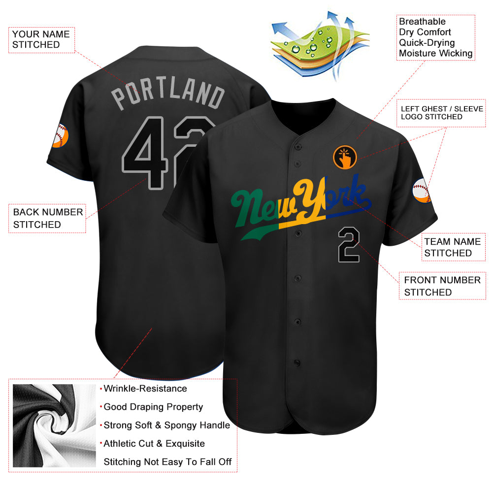 Sale Build Royal Baseball Authentic Black Jersey Black – CustomJerseysPro