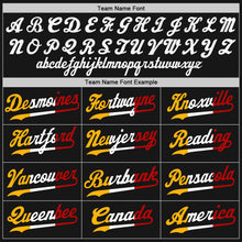 Load image into Gallery viewer, Custom Black Black-Gold Authentic Split Fashion Baseball Jersey