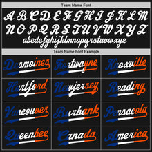 Laden Sie das Bild in den Galerie-Viewer, Custom Black Black-Orange Authentic Split Fashion Baseball Jersey