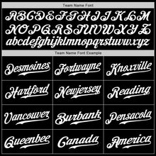 Загрузить изображение в средство просмотра галереи, Custom Black White-Red Authentic Throwback Basketball Jersey